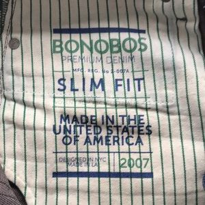 Men’s Bonobos slim straight fit 31/32 dark wash